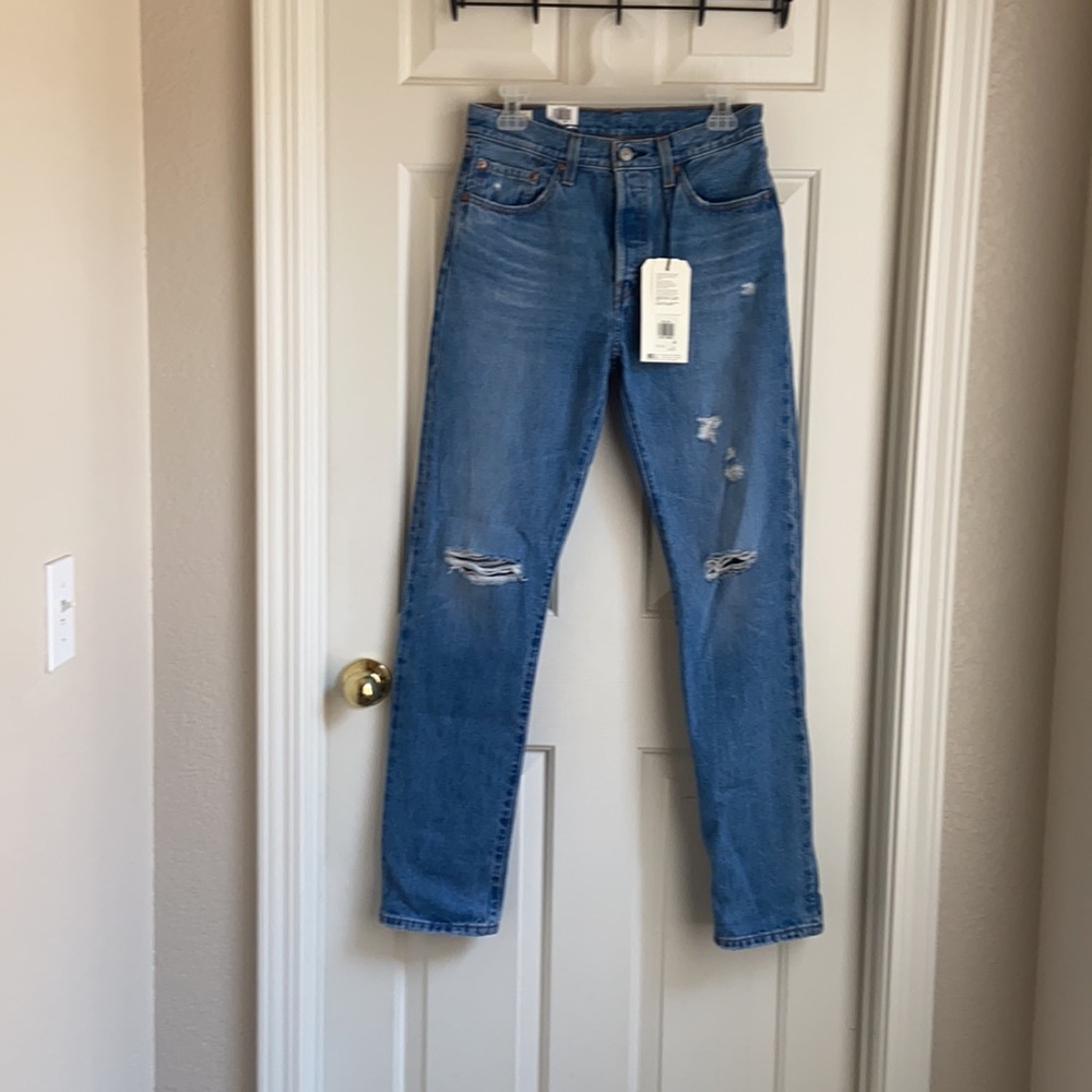 Levi’s 501 original high rise straight leg 100% cotton